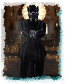 Julia Winterpaw Masc K9, Wednesday Adams Edit, Photos by https://twitter.com/PapaWelsh