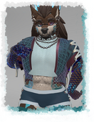 Julia Winterpaw Masc K9, Oc belongs to AmbroBehem, Photos by https://x.com/BlueberryVRC