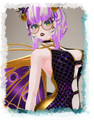 New Eden Lunara, Oc belongs to https://linktr.ee/enderempress , Photo by https://x.com/BlueberryVRC