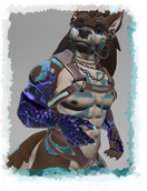 Julia Winterpaw Masc K9, Oc belongs to AmbroBehem, Photos by https://x.com/BlueberryVRC