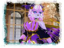 New Eden Lunara, Oc belongs to https://linktr.ee/enderempress , Photo by https://x.com/BlueberryVRC